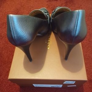 Coach, size 8, metallic